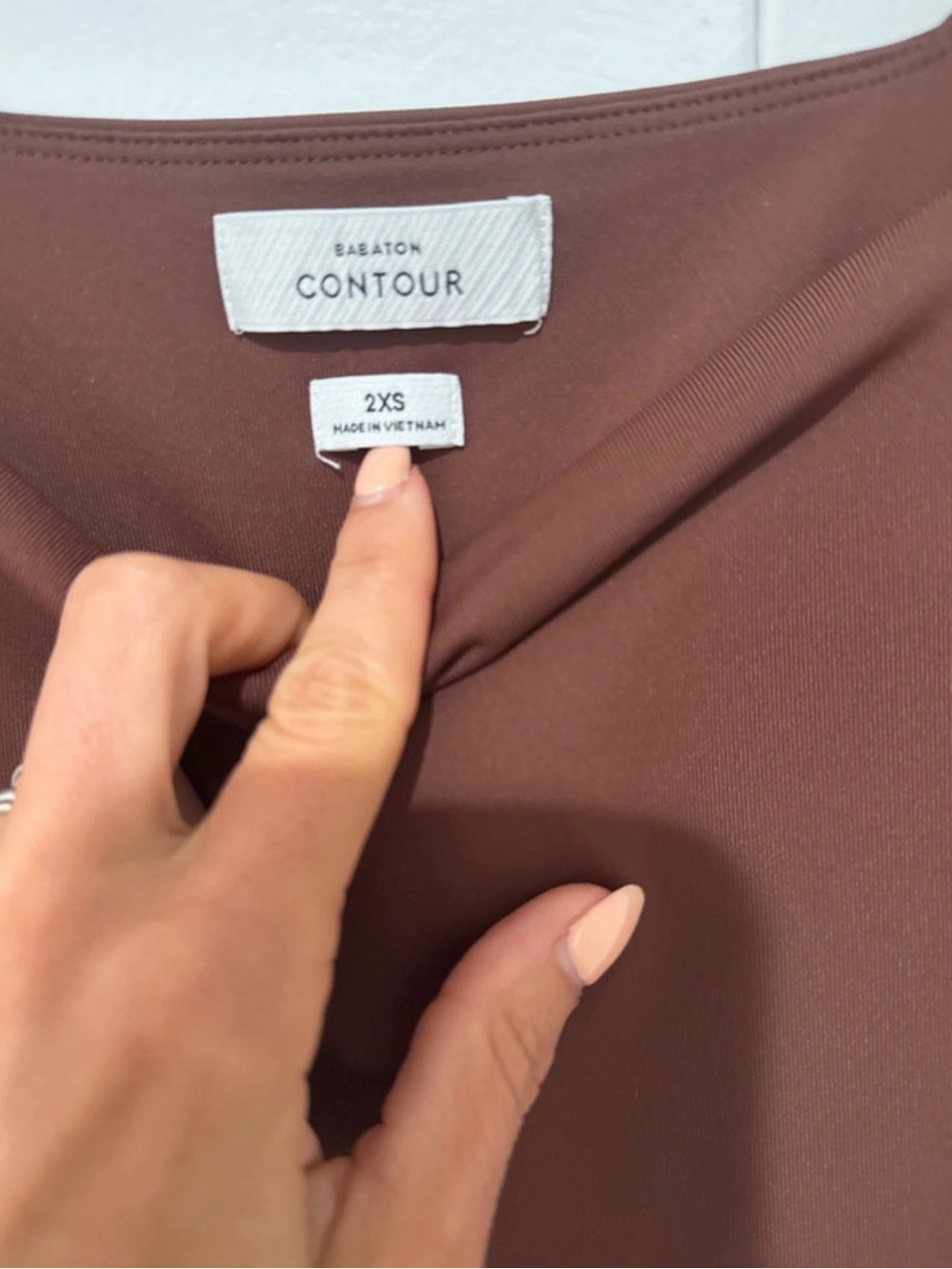 Babaton Contour Top in Chocolate Brown